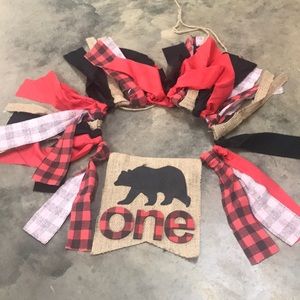 Lumberjack “one” high chair banner